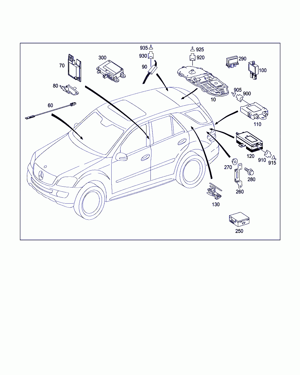BRACKET, <span>A 164 823 00 14, Main Group: Electrical System, Diagram: ANTENNA, Location Of Picture: 80