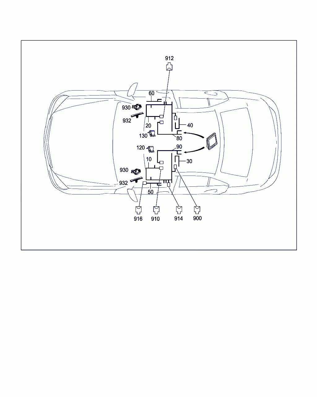 WIRING HARNESS, <span>A 204 440 25 05, Main Group: Electrical System, Diagram: SEAT WIRING HARNESS, Location Of Picture: 40