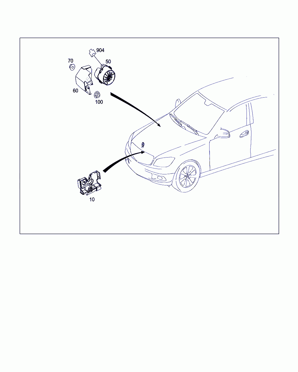 ALARM SYSTEM, <span>A 003 820 76 26, Main Group: Electrical System, Diagram: BURGLARY ALARM SYSTEM, Location Of Picture: 50