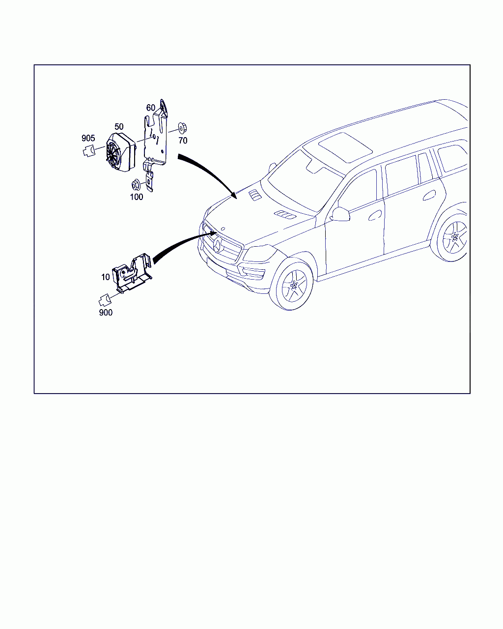 BRACKET, <span>A 166 545 12 40, Main Group: Electrical System, Diagram: BURGLARY ALARM SYSTEM, Location Of Picture: 60