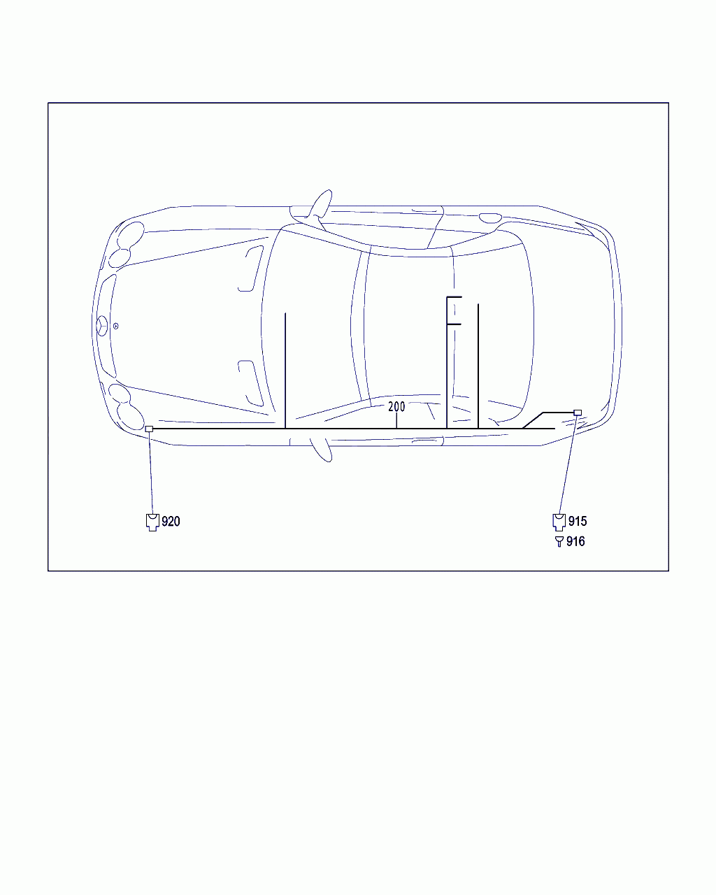 ELECT. LINE, <span>A 230 540 46 33, Main Group: Electrical System, Diagram: PARKTRONIC SYSTEM (PTS), Location Of Picture: 200