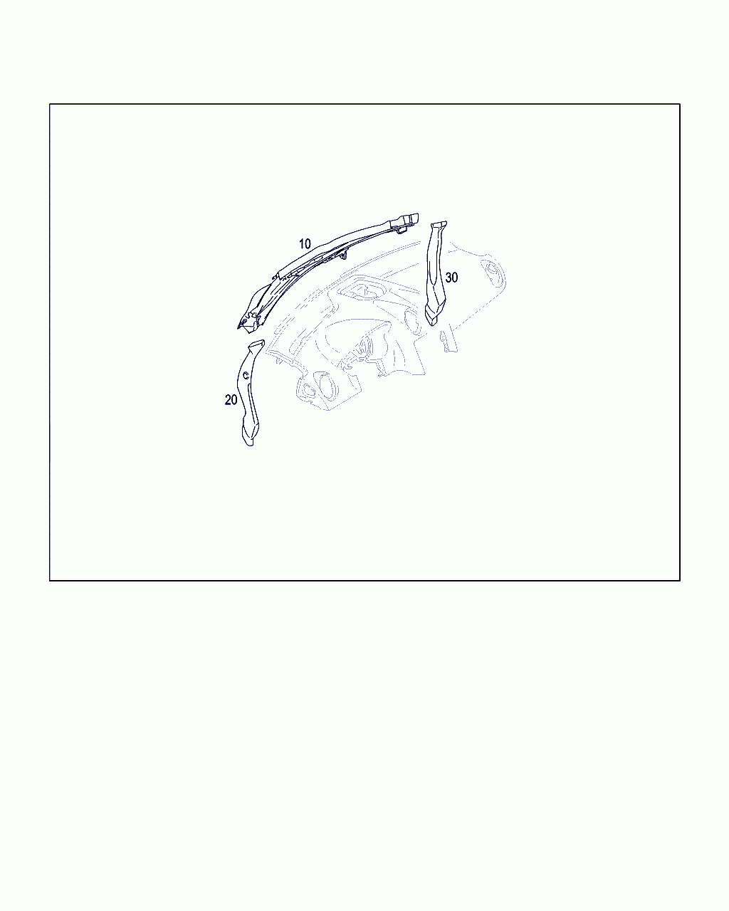 WATER BAFFLE, <span>A 164 830 03 28, Main Group: Heating And Ventilation, Diagram: WATER BAFFLE WITH INTAKE SHELL, Location Of Picture: 10