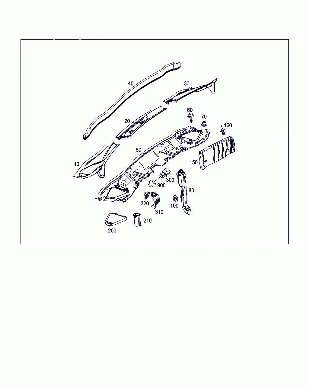 COVER FOR AIR INTAKE, <span>A 246 835 06 00, Main Group: Heating And Ventilation, Diagram: WATER BAFFLE WITH INTAKE SHELL, Location Of Picture: 30