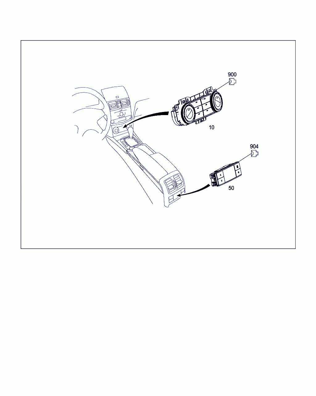 OPERATING UNIT, A 204 830 83 85, 主組: Heating And Ventilation, 子組: OPERATING UNIT, 圖示位置: 10