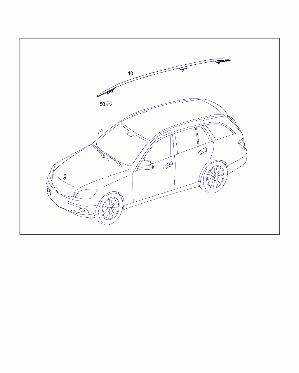 ROOF RAILING, <span>A 204 890 03 93, Main Group: Trunks And Cases, Diagram: ROOF RAILING, Location Of Picture: 10