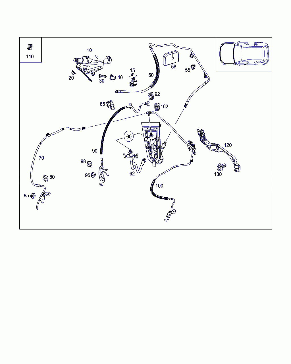 PIPELINE, <span>A 253 830 70 01, Main Group: Washer System, Diagram: REFRIGERANT ACCIDENT PROTECTION, Location Of Picture: 50