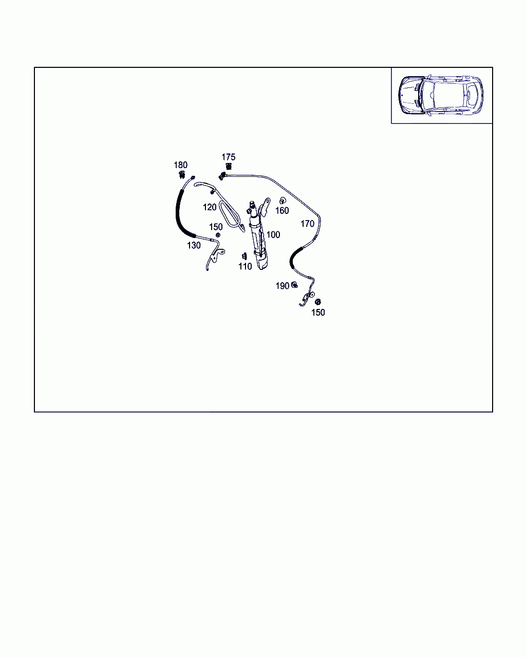 PRESSURE AGENT CONTAINER, <span>A 166 860 29 00, Main Group: Washer System, Diagram: REFRIGERANT ACCIDENT PROTECTION, Location Of Picture: 100