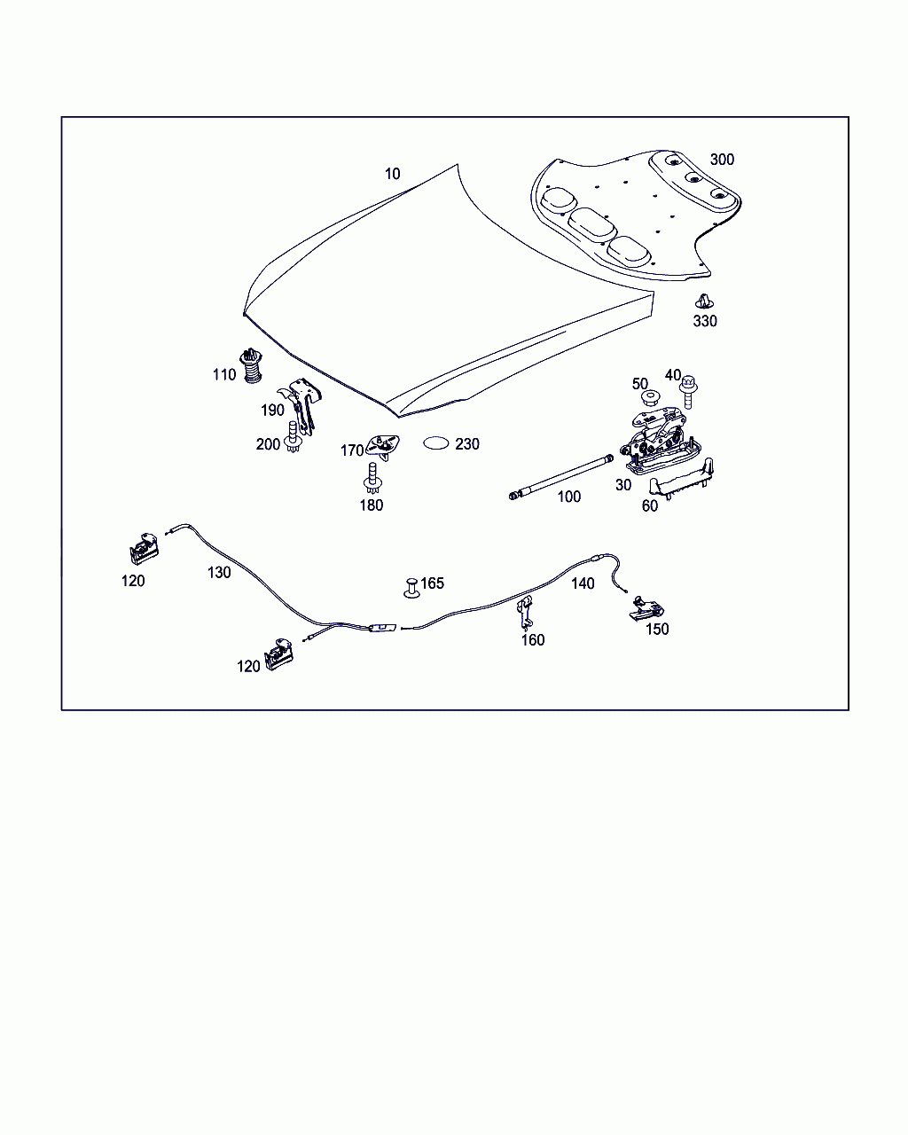 HOOD, <span>A 218 880 02 57, Main Group: Attachment Parts, Diagram: ENGINE HOOD, Location Of Picture: 10
