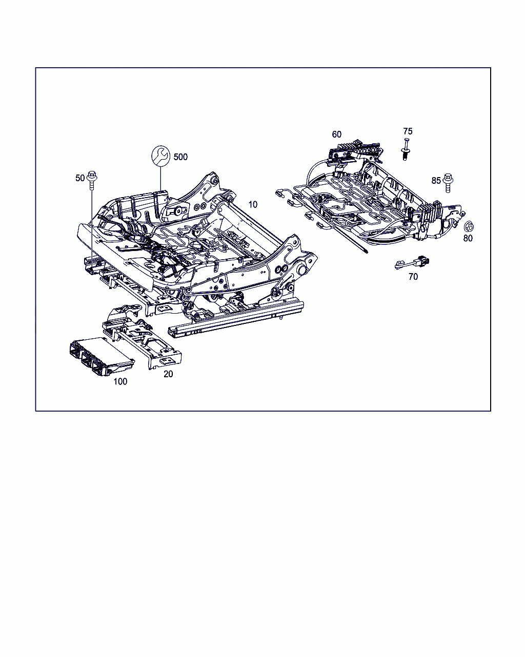 CONTROL UNIT, <span>A 222 900 05 06, Main Group: Driver's Seat, Diagram: SEAT ADJUSTMENT, Location Of Picture: 100