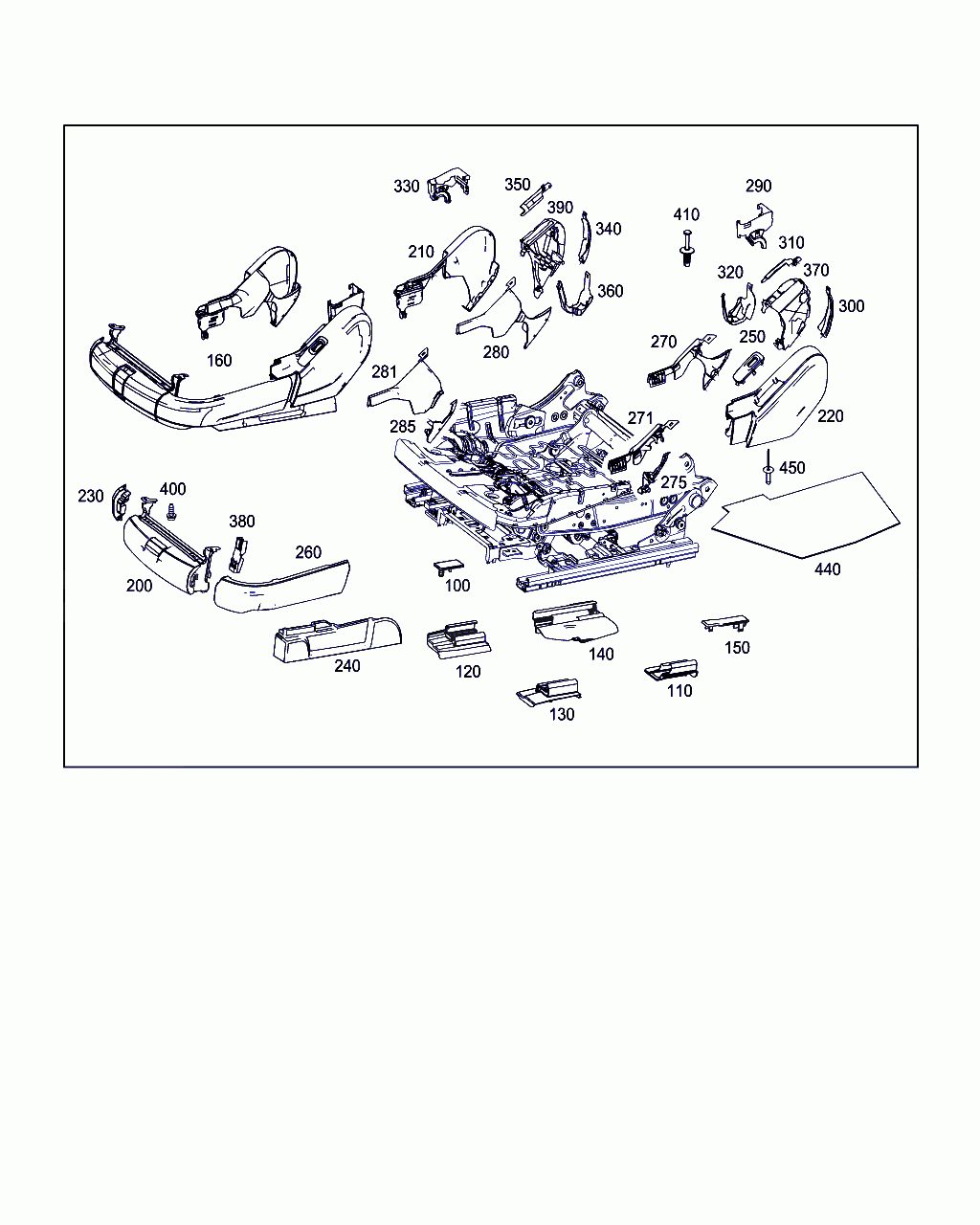 BRACKET, <span>A 222 911 03 00, Main Group: Driver's Seat, Diagram: COVERINGS,FIRE EXTINGUISHER, FIRST AID BOX, Location Of Picture: 370