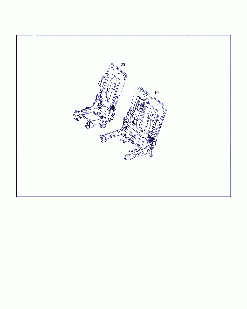SEAT FRAME, <span>A 164 920 00 20, Main Group: Rear Seat Bench, Diagram: SEAT FRAMEWORK, Location Of Picture: 20