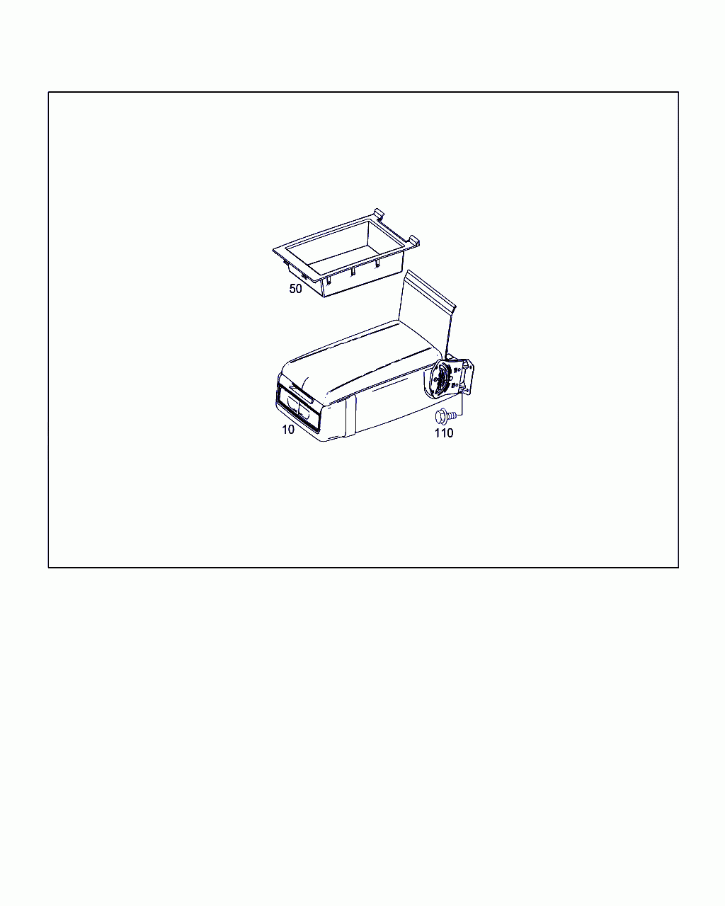 FOLDING ARMREST, <span>A 222 970 03 30, Main Group: Rear Seat Bench, Diagram: FOLDING ARMREST, Location Of Picture: 10