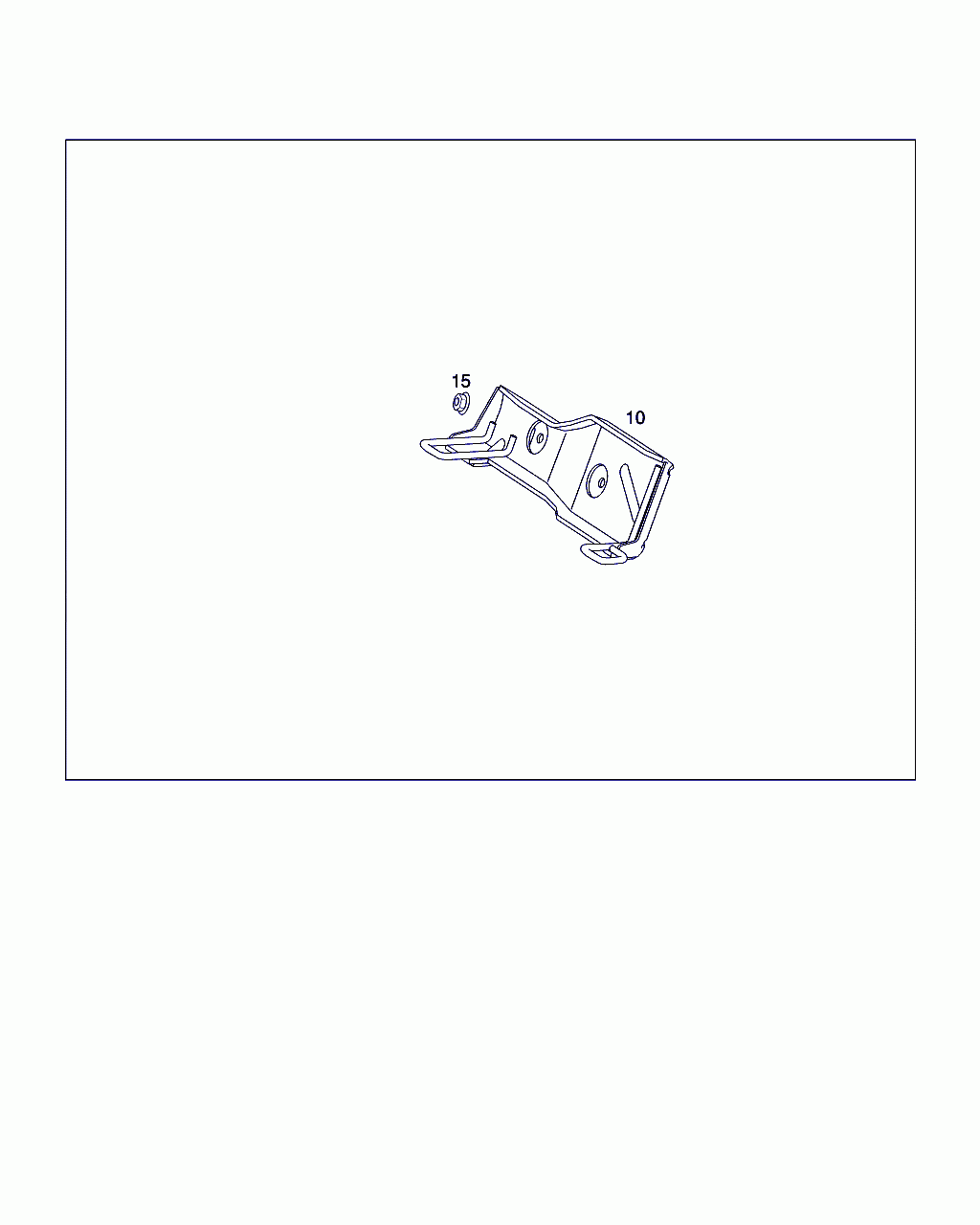 BRACKET, <span>A 220 860 03 87, Main Group: Rear Seat Bench, Diagram: CHILD SEAT MOUNTING, Location Of Picture: 10