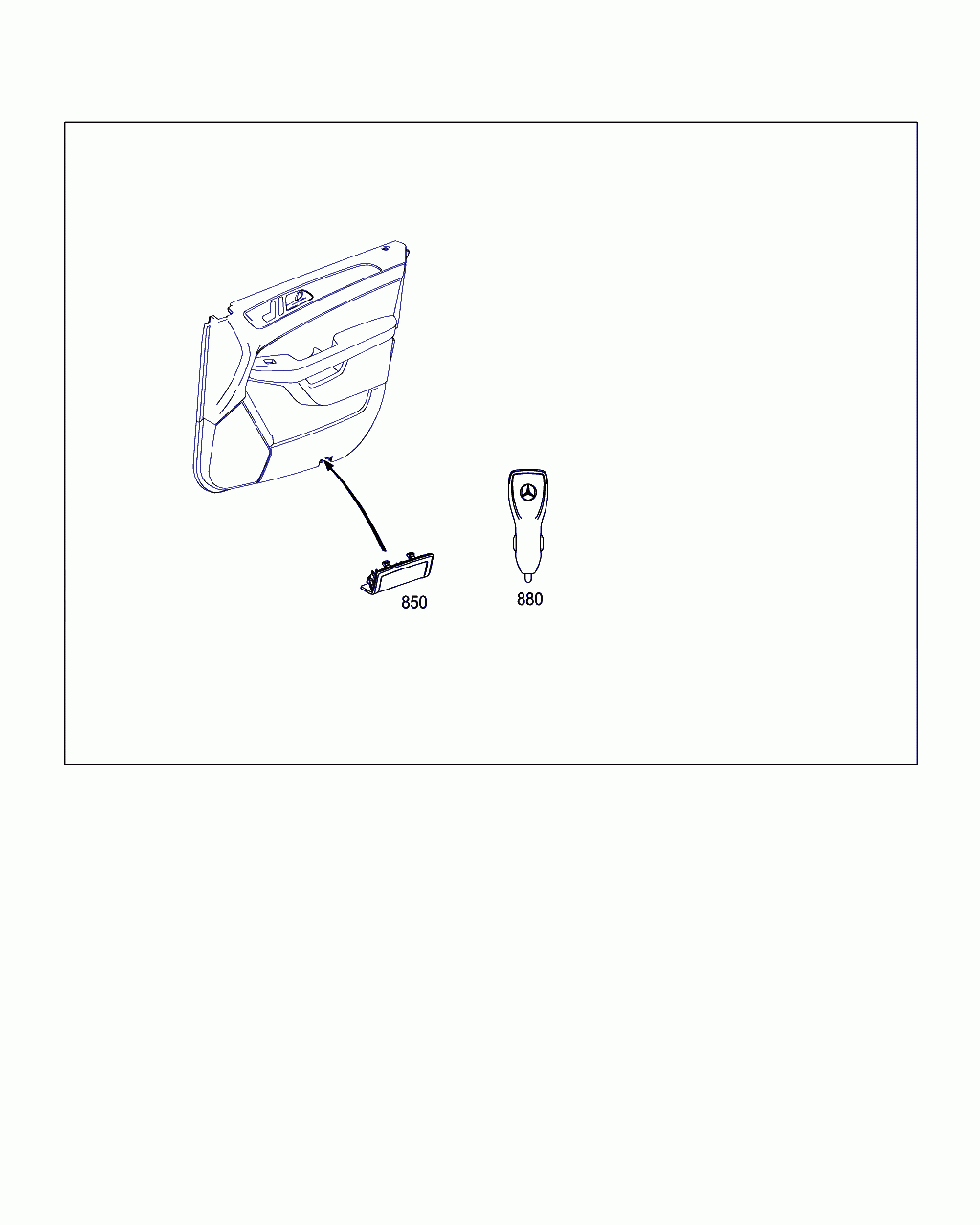INST. KIT, PROJECTOR, <span>A 213 820 45 03, Main Group: Accessories, Diagram: ELECTRICAL COMPONENTS AND FUNCTION, Location Of Picture: 850