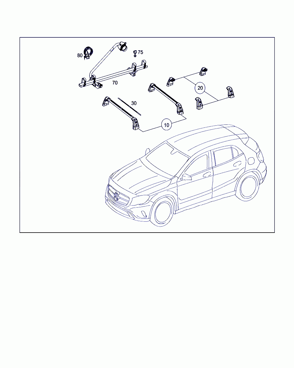 BASIC CARRIER RAIL, <span>A 156 890 00 93, Main Group: Accessories, Diagram: ROOF CARRIER SYSTEMS, Location Of Picture: 10