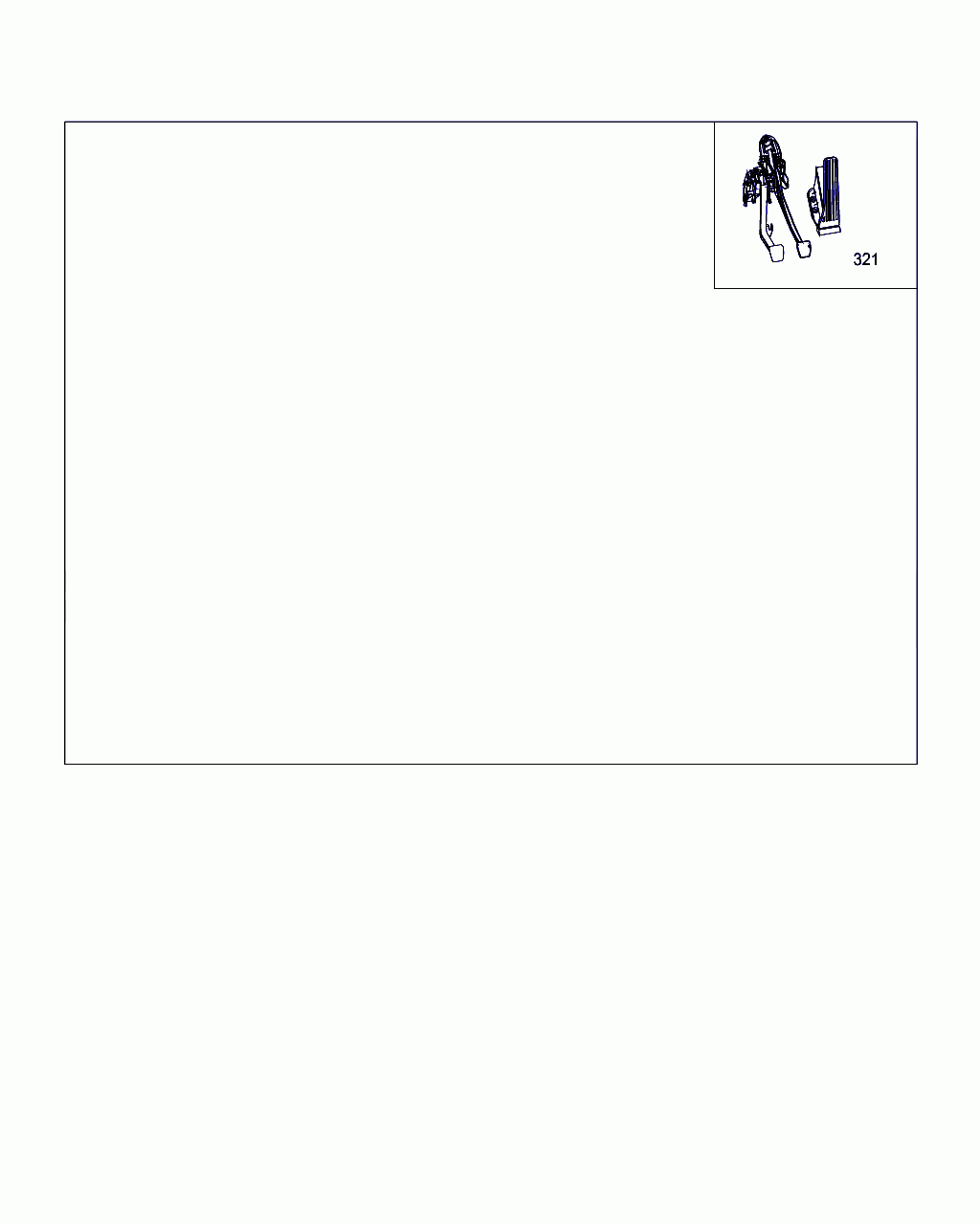 TS PEDAL SYSTEM, <span>A 000 290 04 00, Main Group: Special Internal Fittings, Diagram: PEDAL ASSEMBLY, Location Of Picture: 321