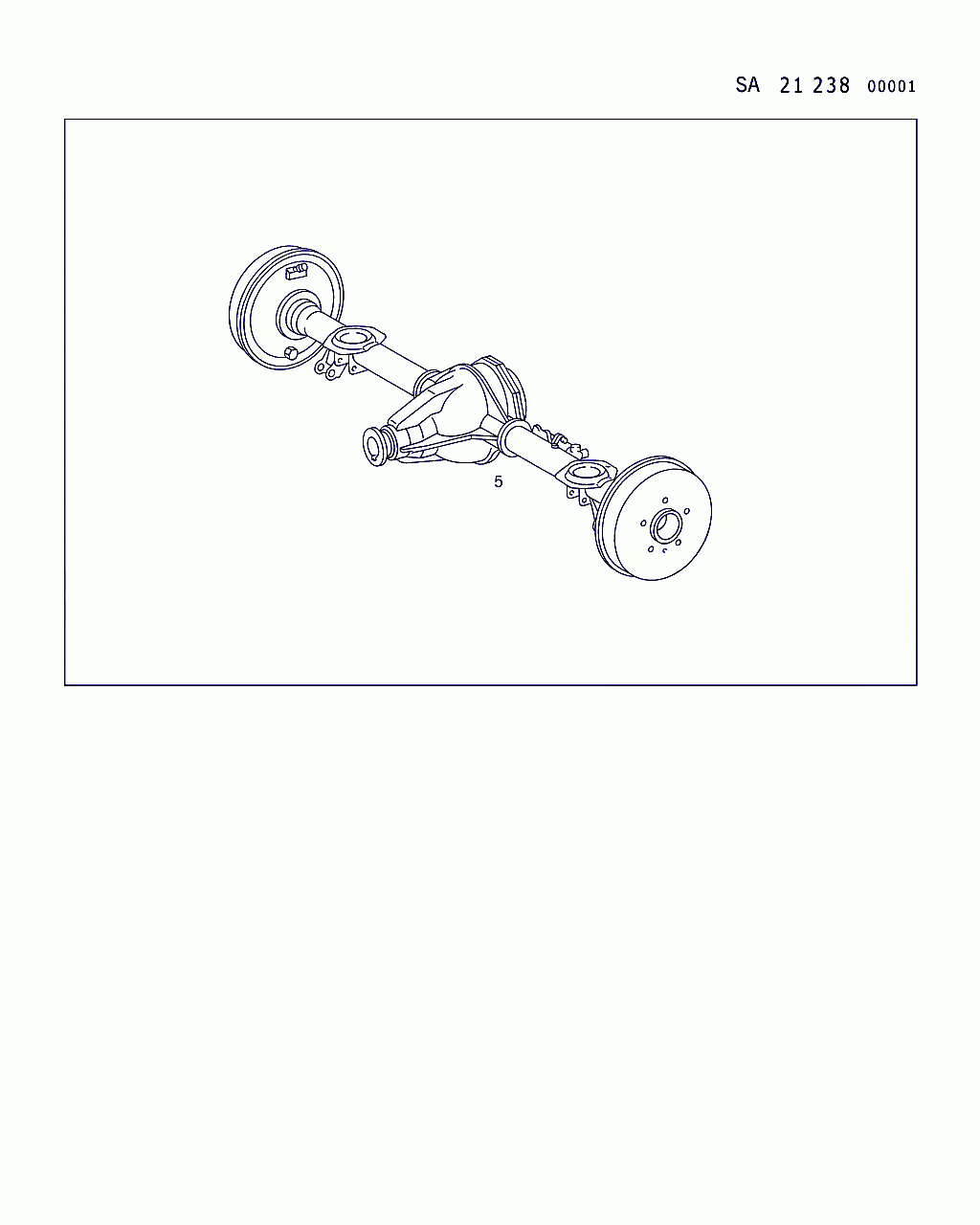 REAR AXLE, <span>A 461 350 02 95, Main Group: 741.1  Rear Axle, Diagram: REAR AXLE, Location Of Picture: 5