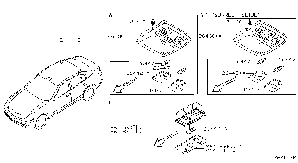 MAP LAMP ASSY, <span>26430AC860, Main Group: Body Electrical, Diagram: ROOM LAMP, Location Of Picture: 26430+A