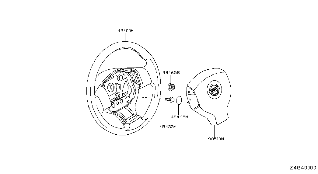 MODULE ASSY-AIR BAG,DRIVER, <span>K8510EE000, Main Group: Steering, Diagram: STEERING WHEEL, Location Of Picture: 98510M