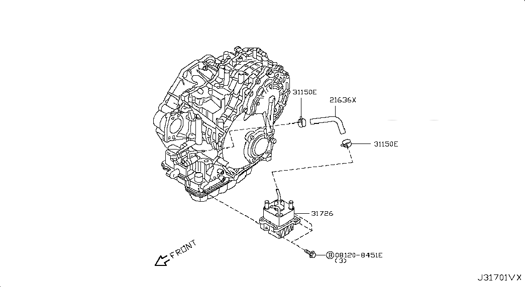 BOLT, <span>081208451E, Main Group: Power Train, Diagram: CONTROL VALVE (ATM); FILTER ASSY-OIL, Location Of Picture: 081208451E