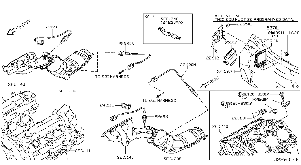 ROM-DATA ID,ID NO FOR PROGRAMMING ECM, <span>23701JK34B, Main Group: Engine Electrical, Diagram: ENGINE CONTROL MODULE, Location Of Picture: 23701