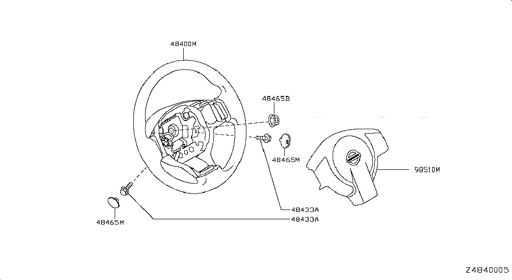 MODULE ASSY-AIR BAG,DRIVER, <span>K8510EE001, Main Group: Steering, Diagram: STEERING WHEEL, Location Of Picture: 98510M