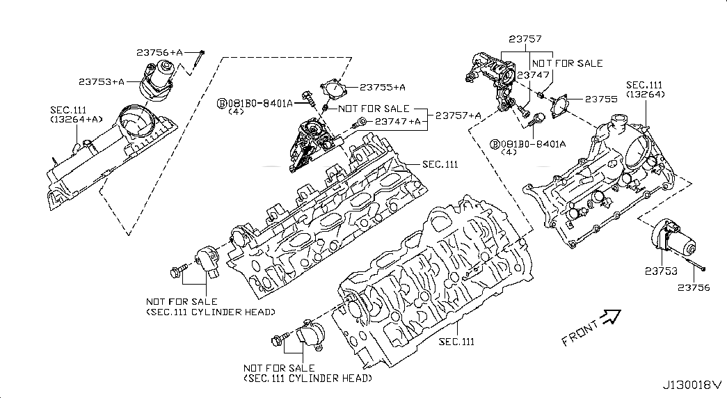 HOUSING ASSY-ACTUATOR W/COUPLING, <span>237571LA0A, Main Group: Engine Mechanical, Diagram: CAMSHAFT & VALVE MECHANISM; VEL, Location Of Picture: 23757