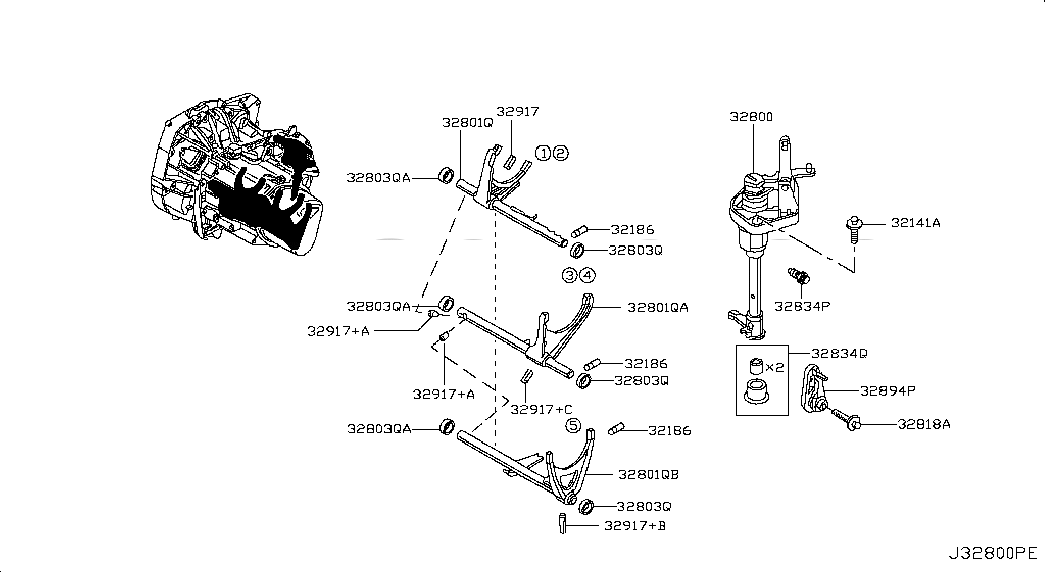 CONTROLLER ASSY-SHIFT, <span>3280000QAL, Main Group: Power Train, Diagram: TRANSMISSION SHIFT        CONTROL, Location Of Picture: 32800