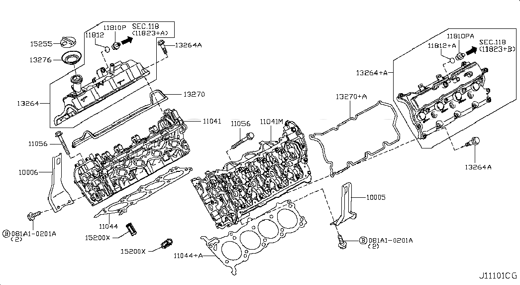 SLINGER-ENGINE, 100051CA0A, 主組: Engine Mechanical, 子組: CYLINDER HEAD & ROCKER COVER; ASSEMBLY, 圖示位置: 10005
