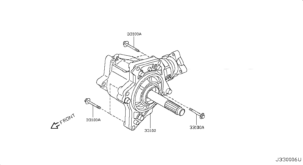TRANSFER ASSY, <span>33100JG200, Main Group: Power Train, Diagram: TRANSFER ASSEMBLY & FITTING, Location Of Picture: 33100