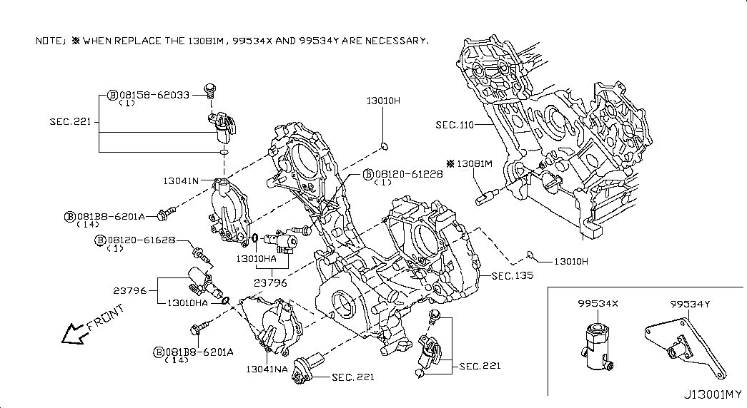 JIG-ASSEMBLY,OIL JET, <span>130811LA0C, Main Group: Engine Mechanical, Diagram: CAMSHAFT & VALVE MECHANISM; VTC SOLENOID, Location Of Picture: 99534Y