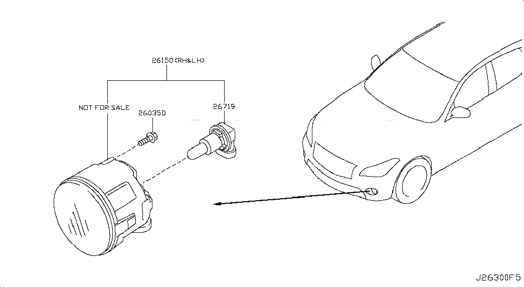 BULB-FOG LAMP, <span>2629689942, Main Group: Body Electrical, Diagram: FOG,DAYTIME RUNNING & DRIVING LAMP, Location Of Picture: 26719