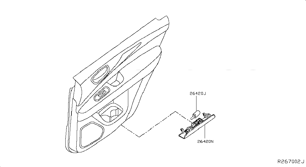 BULB-DOOR STEP LAMP, <span>262613JA0A, Main Group: Body Electrical, Diagram: LAMPS (OTHERS), Location Of Picture: 26420J