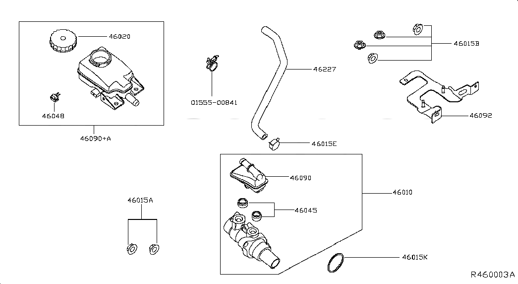 BOLT, <span>012230005U, Main Group: Brake, Diagram: BRAKE MASTER CYLINDER, Location Of Picture: 46015A
