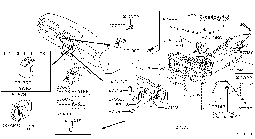 CLAMP CONTROL, <span>0092250410, Main Group: Body Electrical, Diagram: CONTROL UNIT; MANUAL AIR CON, Location Of Picture: 0092250410