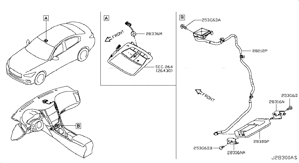 COMMUNICATION UNIT-TELEMATICS, 283B04HB0C, 主組: Body Electrical, 子組: TELEPHONE, 圖示位置: 283B0P