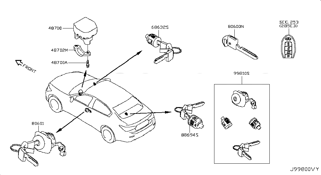 KEY-BLANK,MASTER, <span>H0564EG010, Main Group: Miscellaneous, Diagram: KEY SET & BLANK KEY, Location Of Picture: 80600N