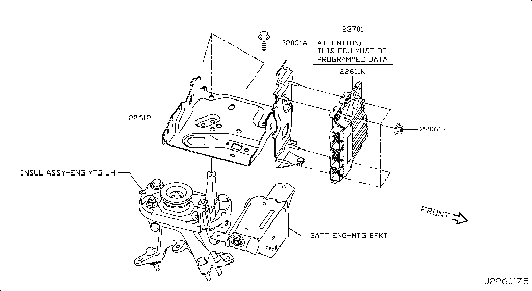 ROM-DATA ID,ID NO FOR PROGRAMMING ECM, 23701DF37D, 主組: Engine Electrical, 子組: ENGINE CONTROL MODULE; ECM, 圖示位置: 23701