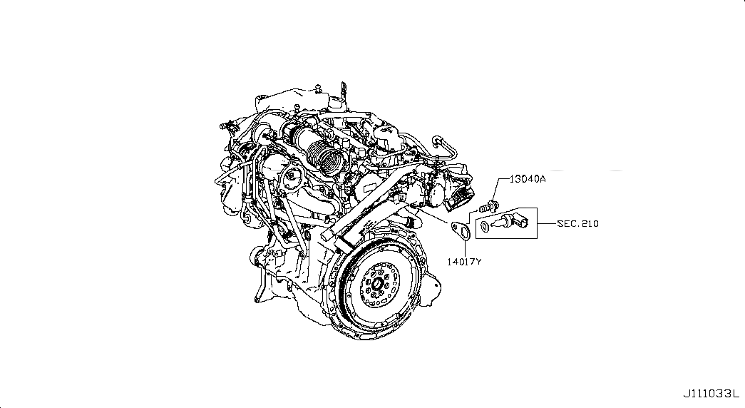 BRACKET, 14017HG00D, 主組: Engine Mechanical, 子組: CYLINDER HEAD & ROCKER COVER; COMPONENT PARTS-3, 圖示位置: 14017Y