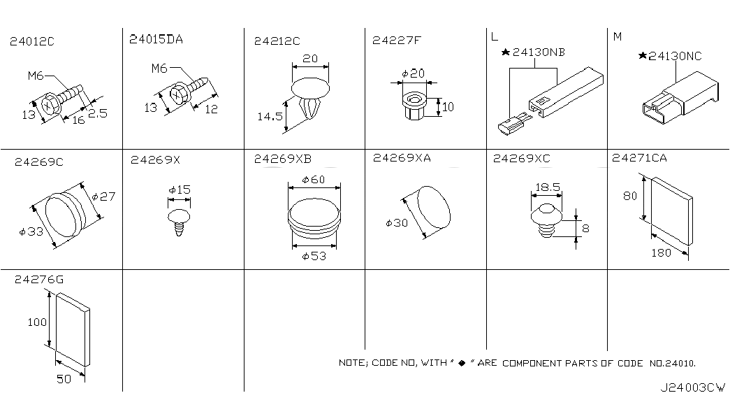 PLUG-BLIND, <span>7770089900, Main Group: Body Electrical, Diagram: WIRING; FITTING 2(BODY), Location Of Picture: 24269XB